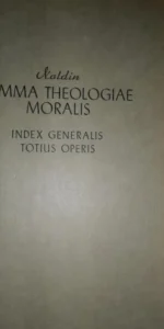 Summa Theologiae moralis, Index Generalis Totius Operis