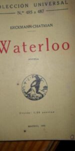 Waterloo, Erckmann-Chatrian, ed. Calpe, 1921