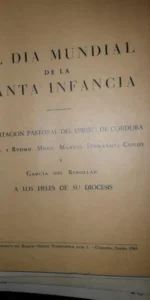 Día mundial de la santa infancia, Exhortación pastoral del Obispo de Córdoba, 1961