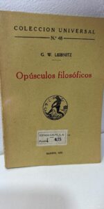 Opusculos filosoficos