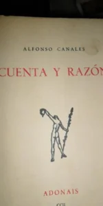 Cuenta y razón, Alfonso Canales, Adonais, ed. Rialp