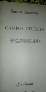campos celestes, Santos Amestoy, ed. Hiperión