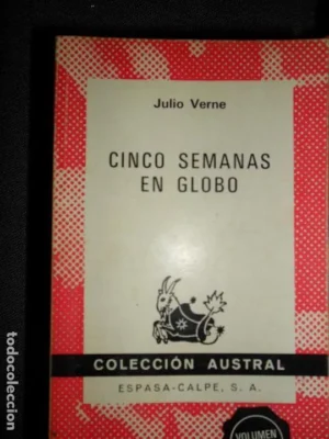 Cinco semanas en globo, Julio Verne, colección Austral