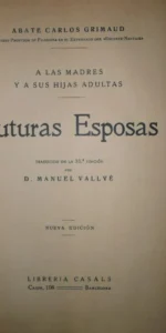 Futuras esposas, Abate Carlos Grimaud, Librería Casal