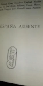 La España ausente, VVAA, ed. 99