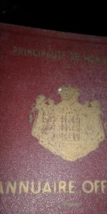 Annuaire officiel, Principaute de Monaco, 1955