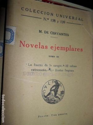 Novelas ejemplares, Miguel de Cervantes, tomo III, 1920
