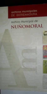 Archivo municipal de Nuñomoral, ed. Diputación de Cáceres