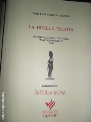 La huella escrita, José Luis García Herrera, ed. Änfora NOva