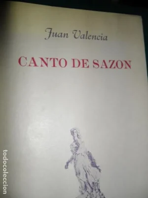 Canto de sazón, Juan Valencia, ed. Arenal, dedicado
