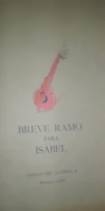 Breve ramo para Isabel, ed. Papeles del Alambrén, dedicado por Pablo García Baena