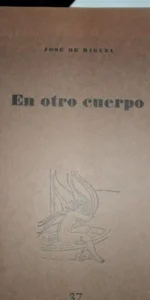 En otro cuerpo, José de Miguel, Torre de las palomas 37, pliego de poesía