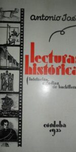 Lecturas históricas, Antonio Jaén, Córdoba, 1935