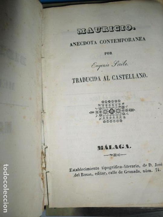 Mauricio, Anécdota contemporánea, Eugenio Scribe, Málaga, 1848 Mauricio, Anécdota contemporánea, Eugenio Scribe, Málaga, 1848