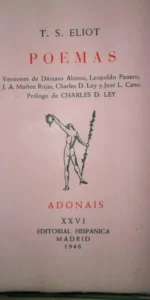 Poemas, T.S. Eliot, Adonais, XXVI