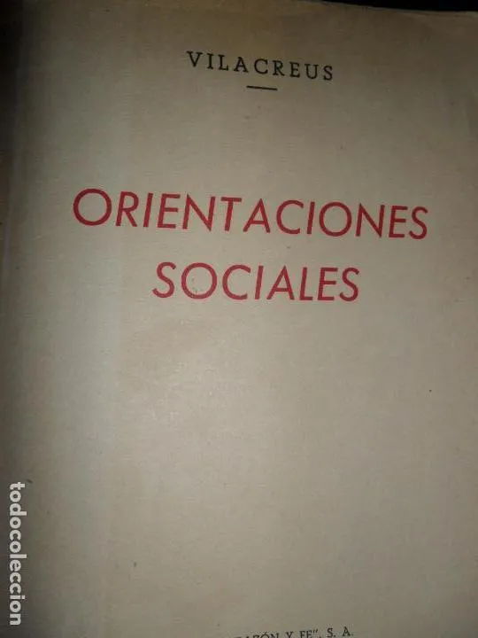 orientaciones sociales, Vilacreus, ed. Razón y Fe orientaciones sociales, Vilacreus, ed. Razón y Fe