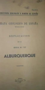 Mapa geológico de España, Alburquerque, Madrid, 1942