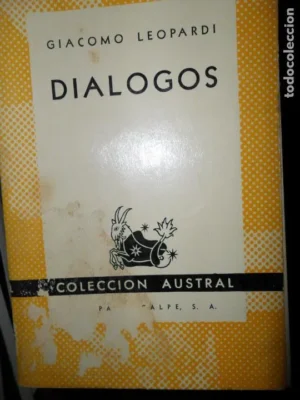 Diálogos, Giacomo Leopardi, colección Austral