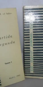 Partida segunda, 2 tomos, Alfonso X el Sabio, ed. Publicaciones Españolas
