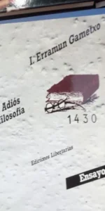 Adiós a la filosofía, I. Erramun Gametxo, ed. Libertarias