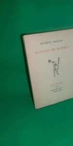 Elegías de Sandua, Ricardo Molina, Adonais LII, ed. RIALP, 1948, dedicado por el autor