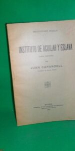 Instituto de Aguilar y Eslava, Cabra, Córdoba, Juan Carandell, Madrid, 1924