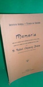 memoria leída en el solemne acto de apertura del curso 1915-1916, Vázquez Aroca, Córdoba