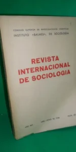 Revista internacional de sociología, Año XVI, abril-junio, 1958, núm. 62