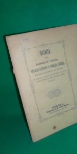 Noticia de la Academia de Córdoba de esta ciudad de Córdoba desde 1813 a 1846