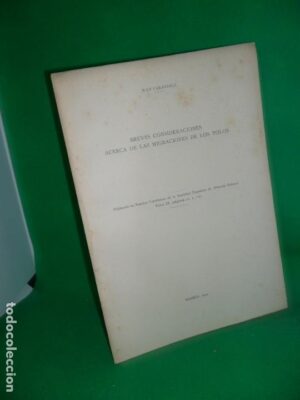 Breves consideraciones acerca de las migraciones de los polos, Juan Carandell, Madrid, 1934