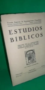 Estudios bíblicos, Órgano de las asociación para el fomento de los estudios bíblicos, 1955