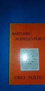 Obra poética, Bartomeu Rosselló-Pòrcel, ed. Moll