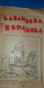 La bandera española, semanario tradicionalista, Córdoba, 10 septiembre, 1933, número 14 La bandera española, semanario tradicionalista, Córdoba, 10 septiembre, 1933, número 14