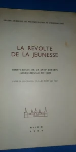 la revolte de la jeunesse, ed. CEDI, 1969