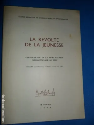 la revolte de la jeunesse, ed. CEDI, 1969