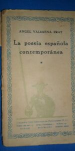 La poesía española contemporánea