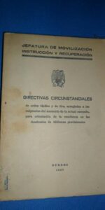 Directivas circunstanciales de orden táctico y tiro para Alféreces, Burgos, 1938 Directivas circunstanciales de orden táctico y tiro para Alféreces, Burgos, 1938