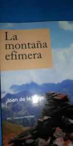 La montaña efímera, Joan de la Vega, ed. Paralelo Sur