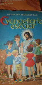 Evangeliario escolar, Argimiro Hidalgo, ed. Hijos de Santiago Rodríguez, Burgos