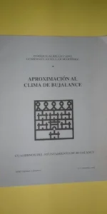 Aproximación al clima de Bujalance, Enrique Albillo, Domingo Castellar, ed. Ayuntamiento de Bujalanc