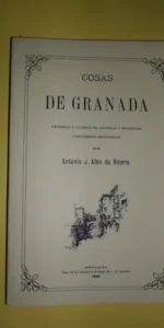 Cosas de Granada, Antonio J. Afán de Ribera, facsímil
