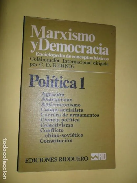Marxismo y democracia, Política 1, ed. Rioduero Marxismo y democracia, Política 1, ed. Rioduero