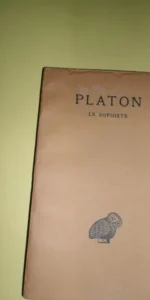 Le sophiste, Platon, ed. Les Belles Lettres, París, 1969, en griego y francés