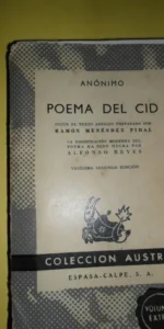 Poema del Cid, Anónimo, colección Austral Poema del Cid, Anónimo, colección Austral