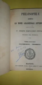 Philosophiae ad usum academicae juventutis opera et studio, Tomus secundus, Joseph Fernández Philosophiae ad usum academicae juventutis opera et studio, Tomus secundus, Joseph Fernández