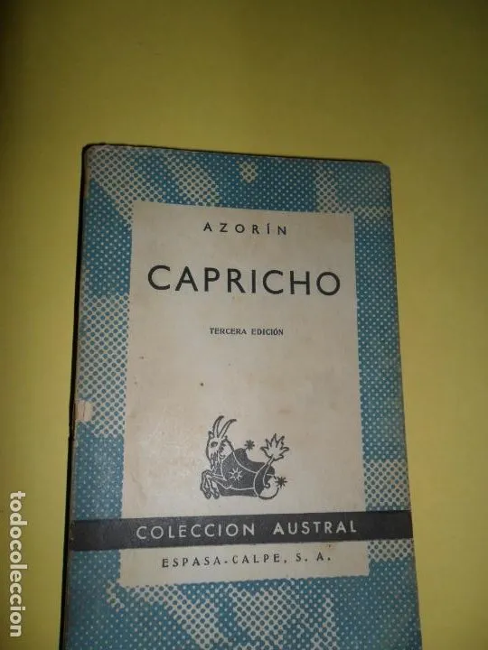 Capricho, Azorín, colección Austral Capricho, Azorín, colección Austral