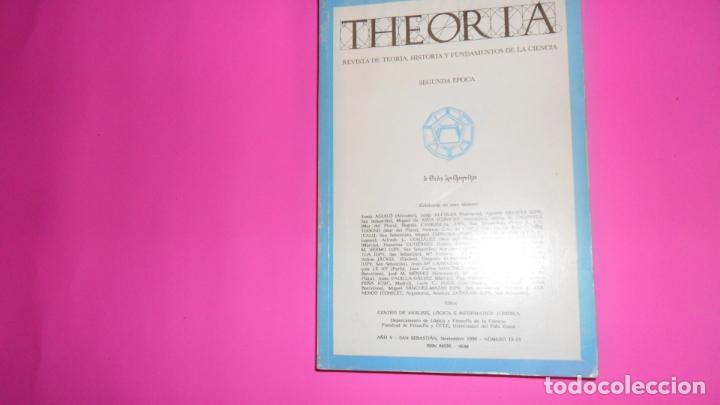 Theoria, Revista de teoría, historia y fundamentos de la ciencia, número 12-13, 1990 Theoria, Revista de teoría, historia y fundamentos de la ciencia, número 12-13, 1990
