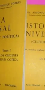 Historia universal (Cultural y política), 2 vols., Antonio Palomeque Torres, ed. Bosch, tapa blanda