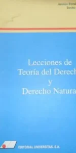 Lecciones de Teoría del Derecho y Derecho Natural, Benito de Castro, ed. Universitas, tapa blanda Lecciones de Teoría del Derecho y Derecho Natural, Benito de Castro, ed. Universitas, tapa blanda
