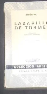 Lazarillo de Tormes, Anónimo, Ed. Espasa Calpe